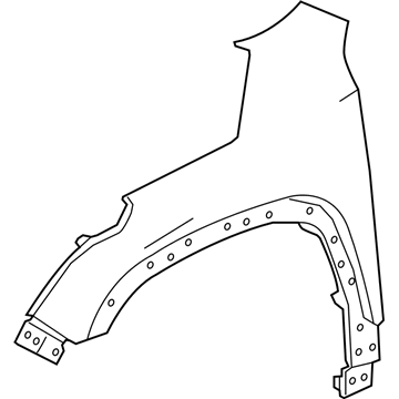 GM 84471775 Fender, Front