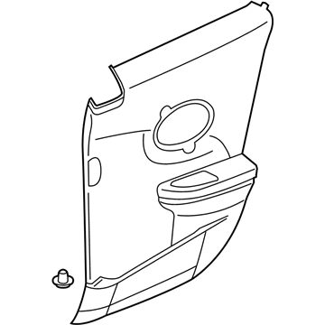 GM 22719889 Trim Asm,Rear Side Door *Ebony