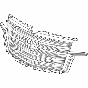 GM 85000012 Grille Assembly, Front Upr *Galvano Silvv