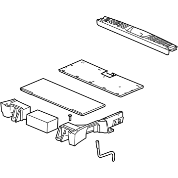 GM 15825469 Panel Asm,Load Floor Rear (W/ Compartment)*Gray