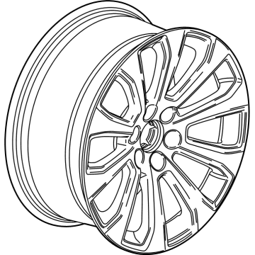 GM 84227090 Wheel Rim, 22X9.0,J,Aluminum,28Mm 0/S,139.7X6X