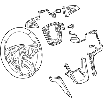 GM 22846345 Steering Wheel Assembly *Titanium