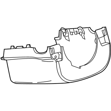 GM 84059941 Cover Assembly, I/P Strg Col Lwr Tr *Maple Sugar