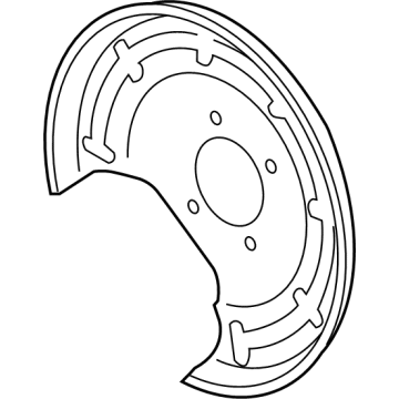 GM 60006608 SHIELD-RR BRK