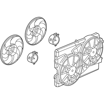 Saturn Radiator fan - 10387467