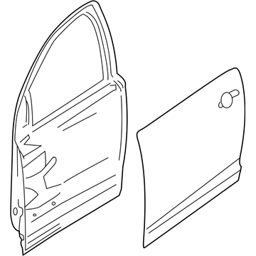 GM 92457473 Door Assembly, Front Side