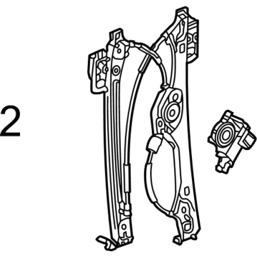 GMC Hummer EV Window Regulator - 87827464