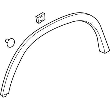 GM 95275468 Molding Assembly, Front Fender Wheel Opening *Service Primer