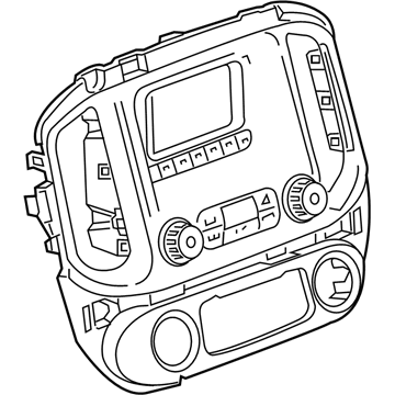 GM 84647780 Control Assembly, Am/Fm Stereo Rdo *Jet Black