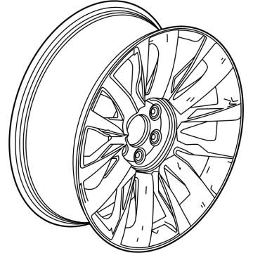 GM 84258724 Wheel, 22X9.0J Aluminum,28Mm O/S139.7X6Xm1