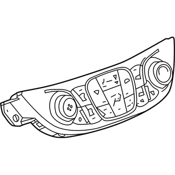 GM 84413274 Heater & Air Conditioner Control Assembly User Interface