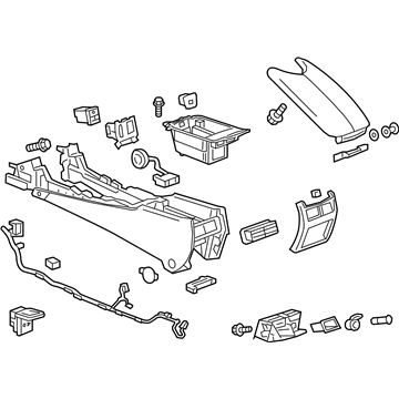 GM 84302078 Console Assembly, Front Floor *Platinum