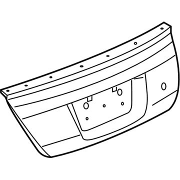 GM 15263331 Panel Asm,Rear Compartment Lid Lower *Service Primer