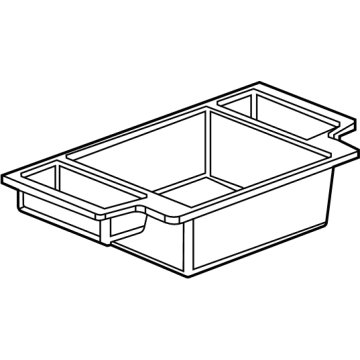 GM 85156621 TRAY-F/FLR CNSL STOW *BLACK