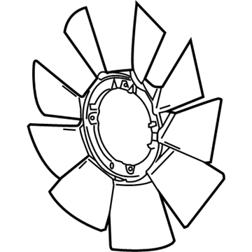 2018 Chevrolet Silverado Radiator fan - 84945674