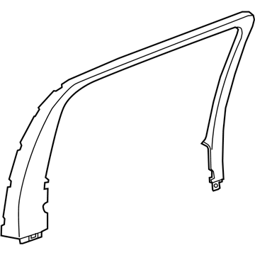 GM 52020395 Molding Assembly, Rear Side Door Window Garnish