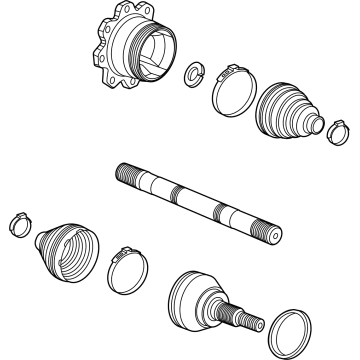 2020 Chevrolet Silverado Axle Shaft - 86506639