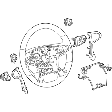 GM 84483747 Wheel Assembly, Strg *Cocoa