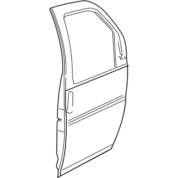 GM 19332323 Door Asm,Front Side (LH) (W/Holes For Hinge)(W/O Hinges)