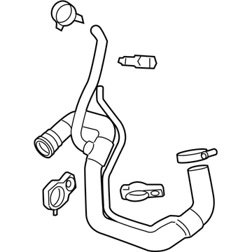 2016 Chevrolet Silverado Cooling Hose - 84036271