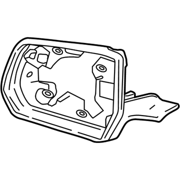 GM 84443081 Bezel, O/S Rr View Mir Hsg