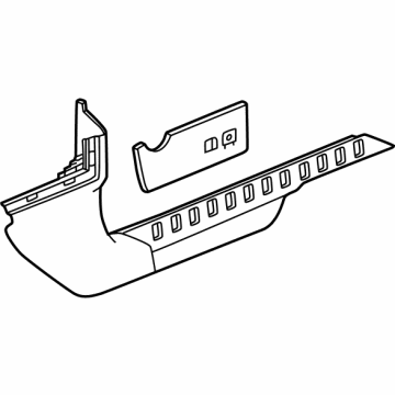 GM 84838091 MOLDING ASM-FRT S/D SILL GARN *JET BLACK