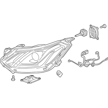 GM 42703227 Front Headlight Assembly