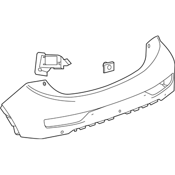 GM 42614151 Rear Bumper Cover *Service Primer