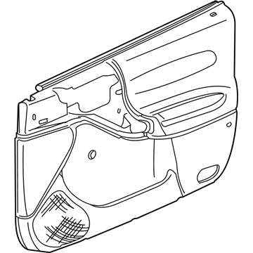 GM 22678587 Panel Asm,Front Side Door Trim *Light Oak