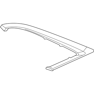 GM 84124307 Molding Assembly, Upper Rear Side Door Opening Reveal