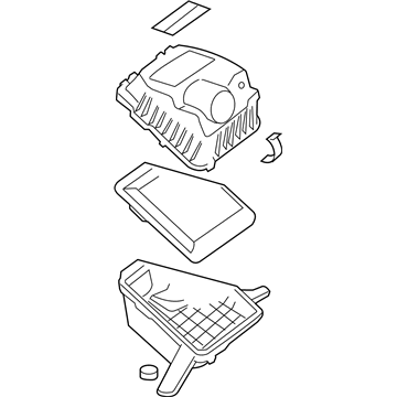 2008 Hummer H3 Air Filter - 25996274