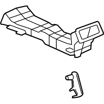 GM 25801211 Duct Assembly, Front Floor Console Rear Air