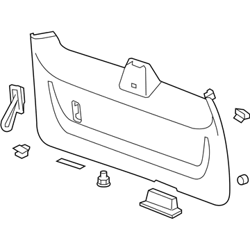 GM 20986882 Panel Assembly, Lift Gate Trim Finish *Light Cashmere