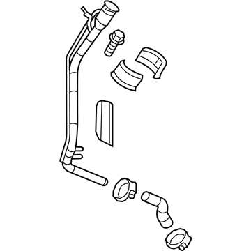 Chevrolet Cruze Fuel Filler Hose - 23292456