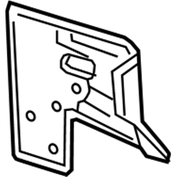 GM 23116640 Gusset, Front Compartment Inner Side Rail