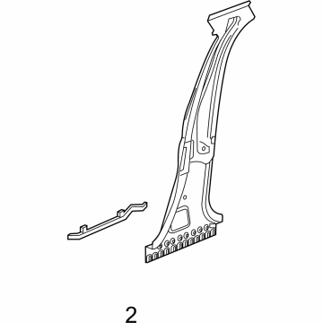 GM 84784181 Reinforcement Assembly, Ctr Plr Otr Pnl