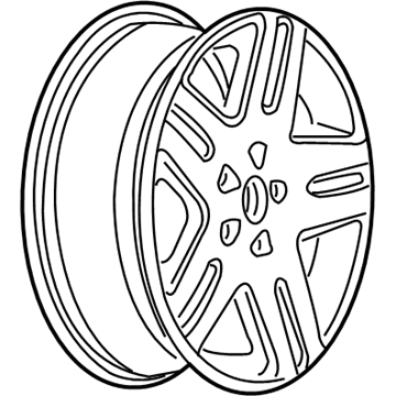 GM 9595378 Wheel Rim, 17X6.5 Aluminum 52Mm Outside 115Mm Bellcrank *Machine Face