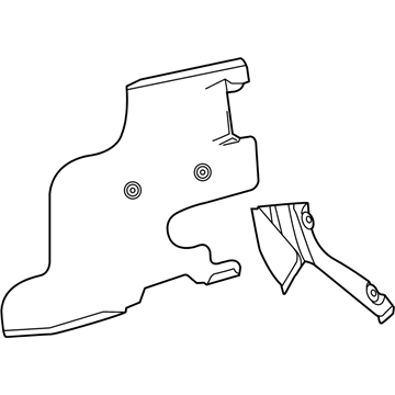 GM 84433357 Deflector Kit, Front Brake Cooling