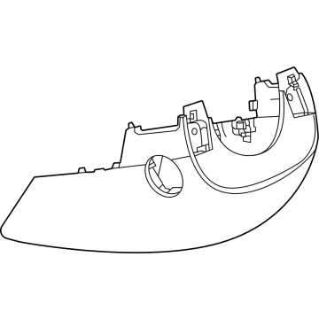 GM 84588027 Cover Assembly, I/P Strg Col Lwr Tr *Bittersweet