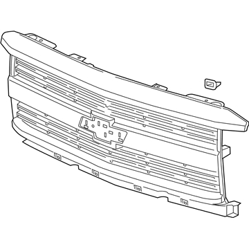 GM 23335303 Grille Assembly, Front *Summit White