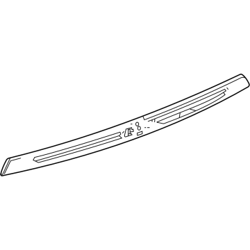 GM 84742604 Applique, Rear Clsr Ctr *Galvano Silvv