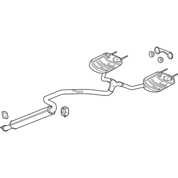 GM 84282476 Muffler Assembly, Exhaust (W/ Exhaust Pipe)