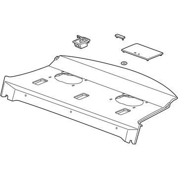 GM 22848630 Trim Assembly, Rear Window Panel *Neutral L