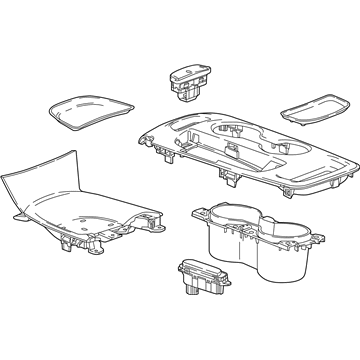 GM 84647971 Plate Assembly, F/Flr Cnsl Tr *Liquid Pallat