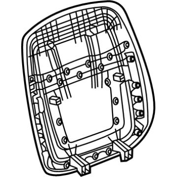 GM 84812728 Panel Assembly, F/Seat Bk Fin *Black