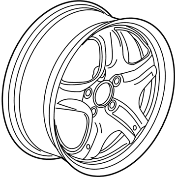 GM 9598032 Wheel Rim, 17X7.0J 45Mm Outside 120X5Xm14 Bellcrank