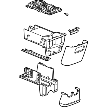 2021 GMC Acadia Center Console Base - 84775299