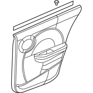 GM 10368534 Trim Asm,Rear Side Door *Neutral