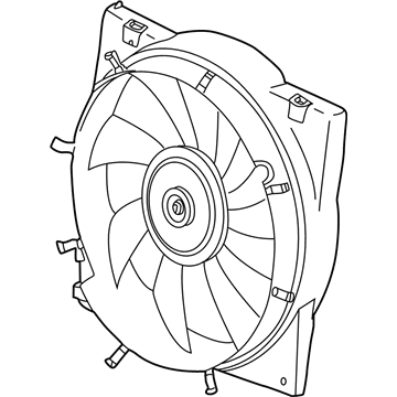 2004 Saturn L300 Radiator fan - 15867598