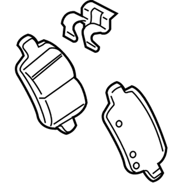 GM 85132090 Pad Kit, Rear Disc Brk